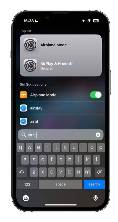 iOS 17 的 Spotlight 支持自然语言，还能直接调整 iPhone 设置更方便-第2张图片-谷达鸭iPhone专区